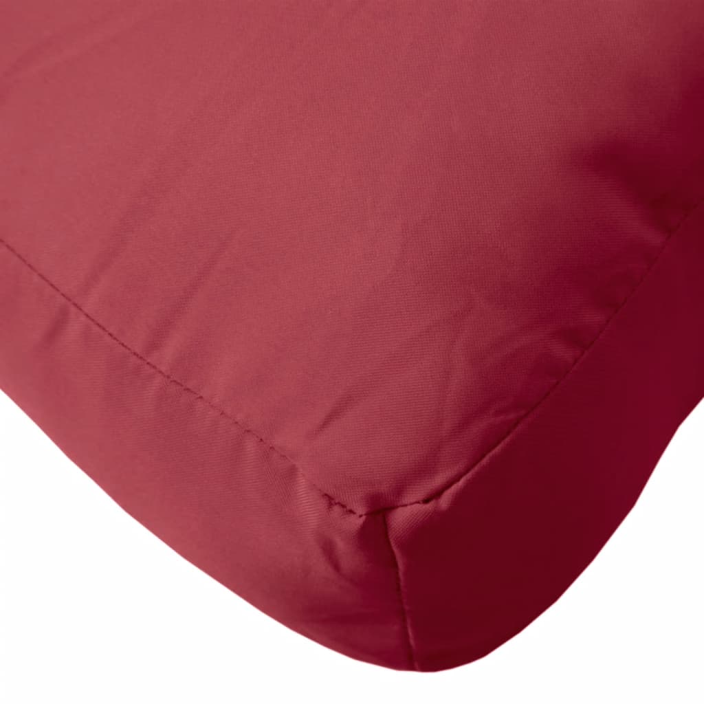 Cuscini per Pallet 3 pz Rosso Vino in Tessuto | homemem39