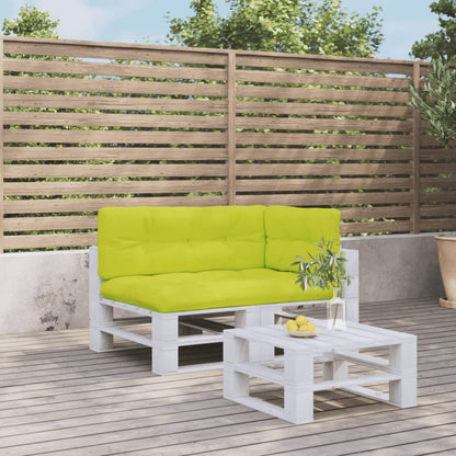 Cuscini per Pallet 3 pz Verde Intenso in Tessuto
