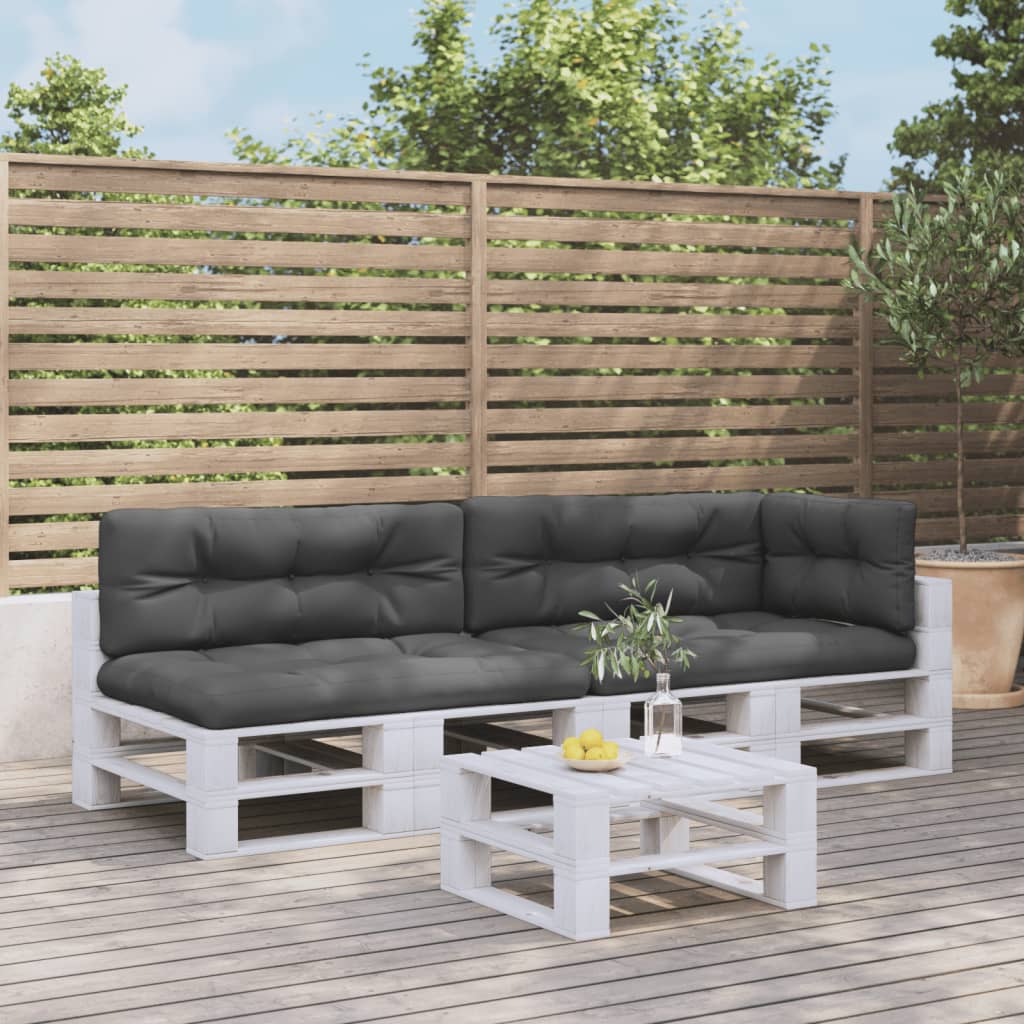 Cuscini per Pallet 5 pz Antracite in Tessuto | homemem39
