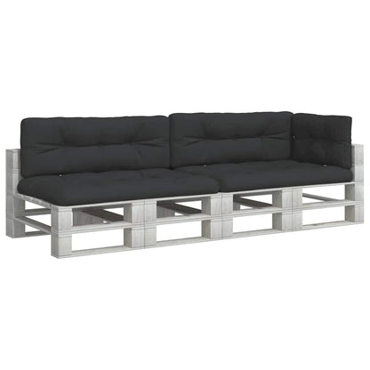 Cuscini per Pallet 5 pz Neri in Tessuto | homemem39