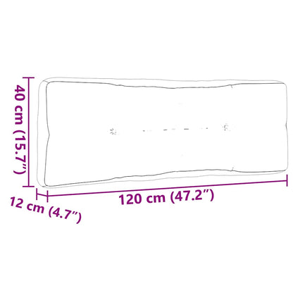Cuscini per Pallet 5 pz Neri in Tessuto | homemem39