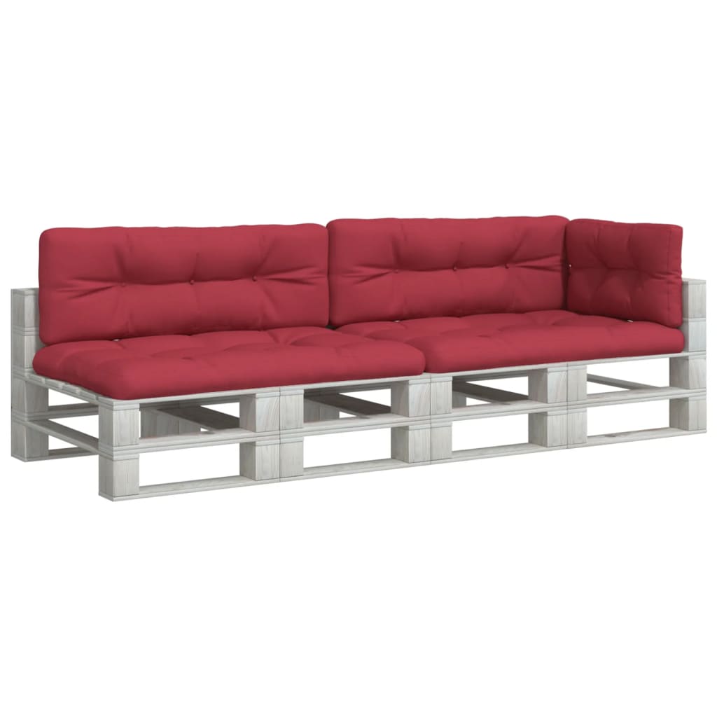 Cuscini per Pallet 5 pz Rosso Vino in Tessuto | homemem39