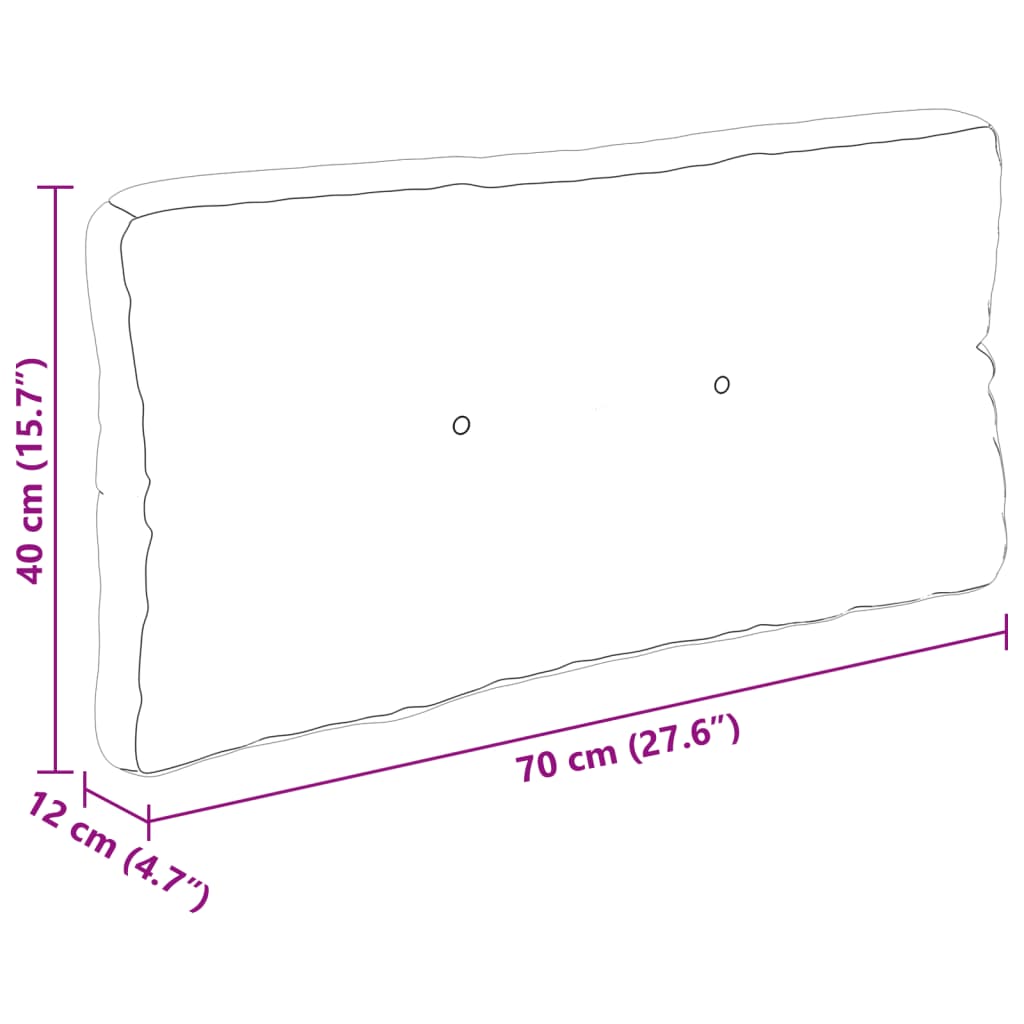 Cuscini per Pallet 5 pz Verde Intenso in Tessuto | homemem39