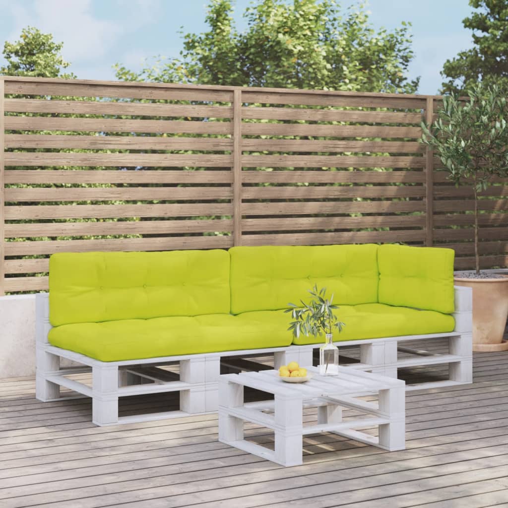 Cuscini per Pallet 5 pz Verde Intenso in Tessuto | homemem39
