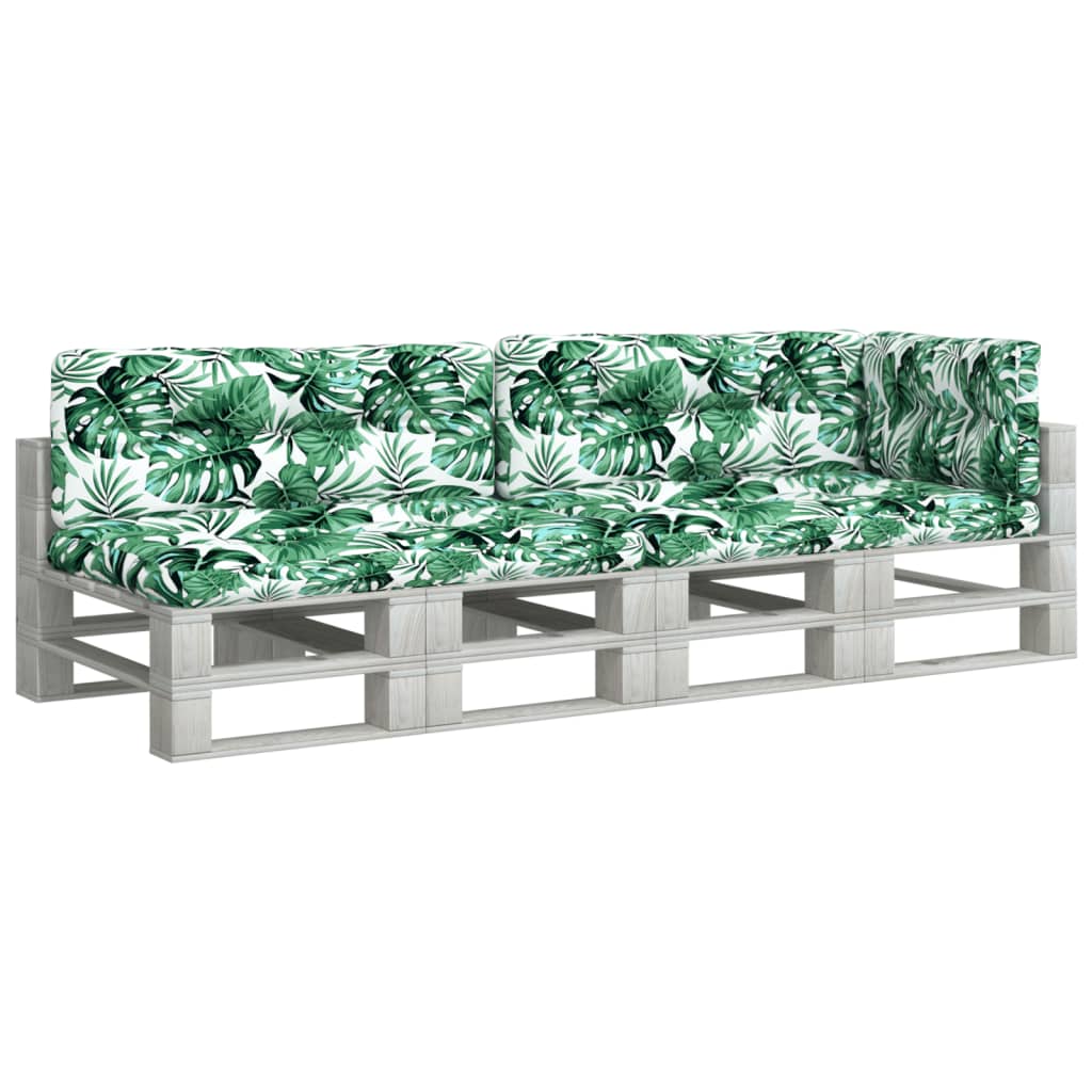 Cuscini per Pallet 5 pz Motivo a Foglie Tessuto | homemem39