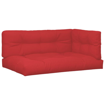 Cuscini per Pallet 7 pz Rossi in Tessuto | homemem39