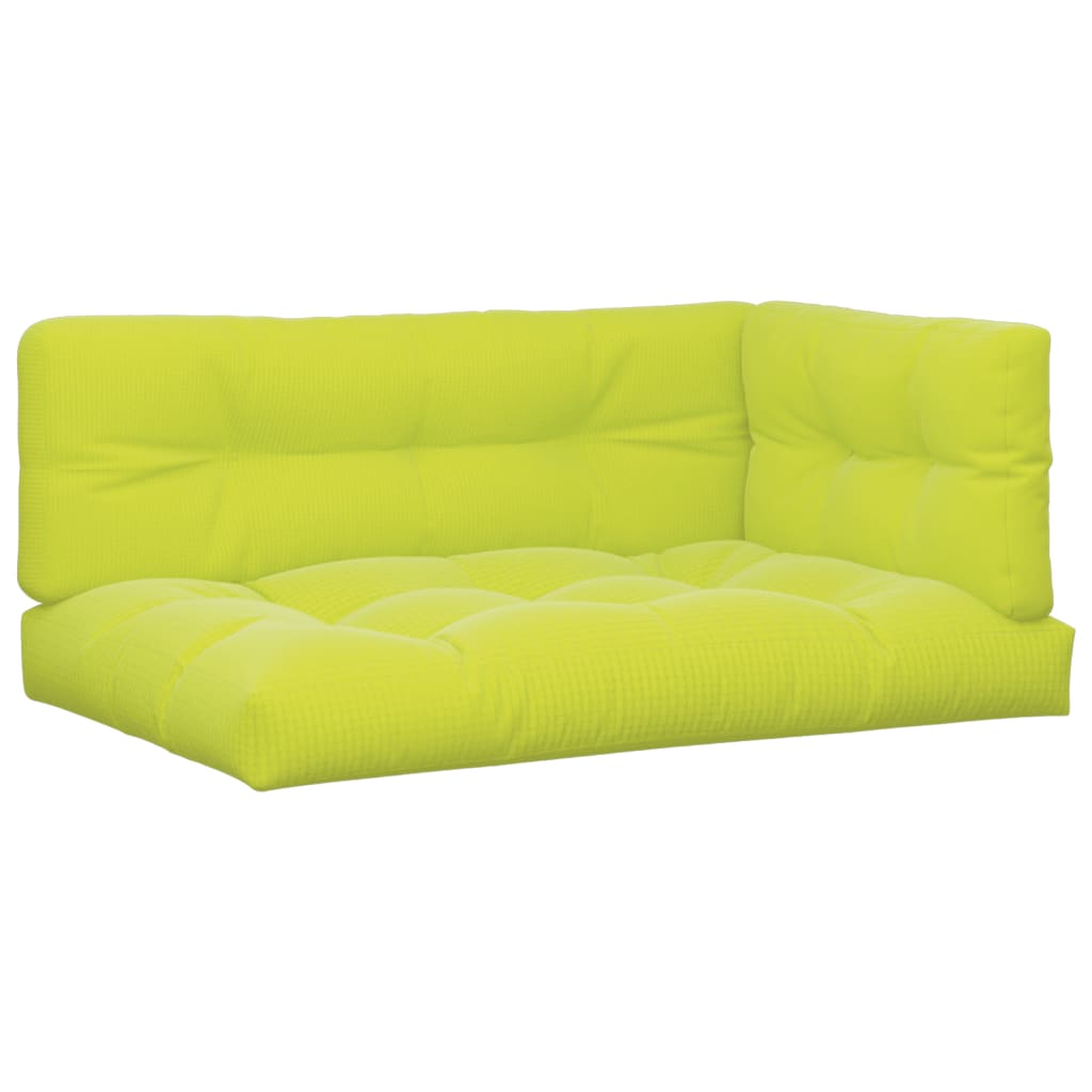 Cuscini per Pallet 7 pz Verde Intenso in Tessuto | homemem39