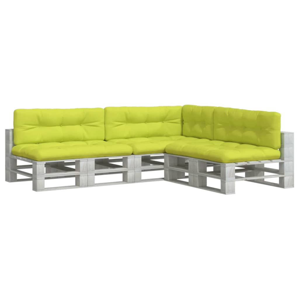 Cuscini per Pallet 7 pz Verde Intenso in Tessuto | homemem39