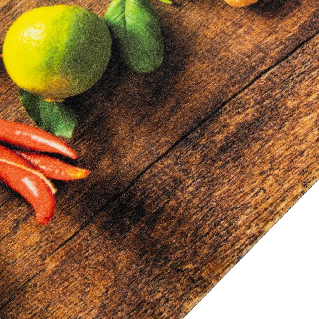 Tappeto da Cucina Lavabile Spezie 60x180 cm Velluto | homemem39