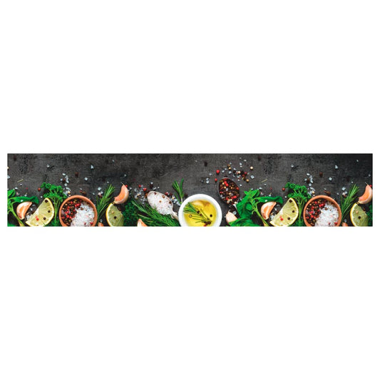 Tappeto da Cucina Lavabile Spezie 60x300 cm Velluto | homemem39