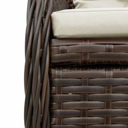 Sedie da Giardino Reclinabili 2 pz Marrone Polyrattan | homemem39