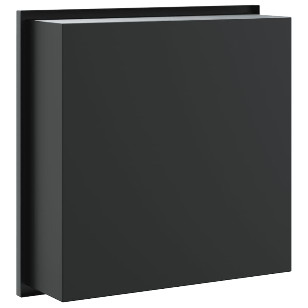 Nicchia per Doccia Nero Opaco 32x32x9cm in Acciaio Inox | homemem39