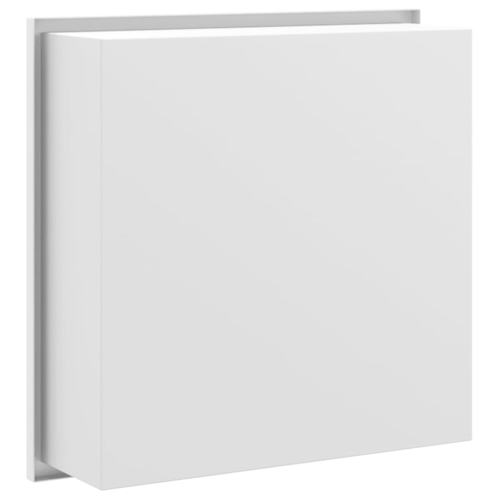 Nicchia per Doccia Bianco Opaco 32x32x9cm in Acciaio Inox | homemem39