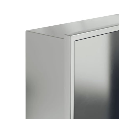 Nicchia per Doccia Argento Spazzolato 32x62x9cm in Acciaio Inox - homemem39