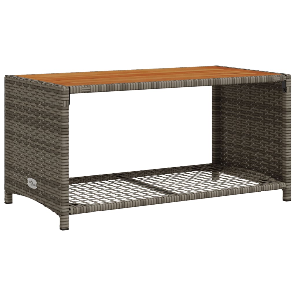 Set Divani da Giardino 4 pz con Cuscini in Polyrattan Grigio - homemem39