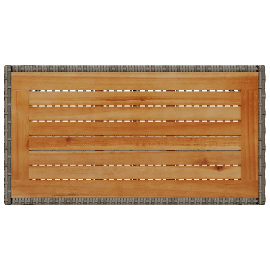 Set Divani da Giardino 4 pz con Cuscini in Polyrattan Grigio - homemem39