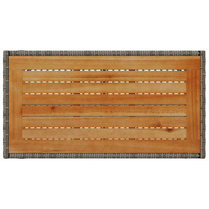 Set Divani da Giardino 4 pz con Cuscini in Polyrattan Grigio - homemem39