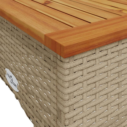 Set Divano da Giardino 3 pz con Cuscini Beige in Polyrattan - homemem39