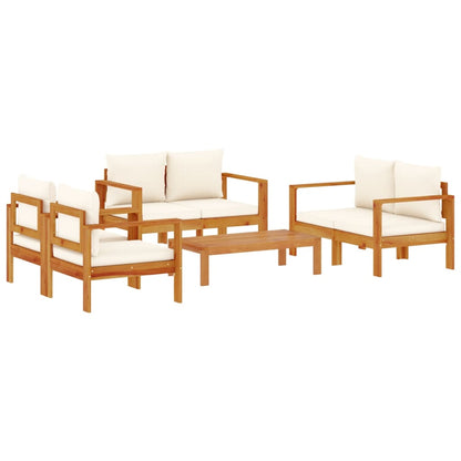 Set Divano da Giardino 5 pz con Cuscini Legno Massello Acacia | homemem39
