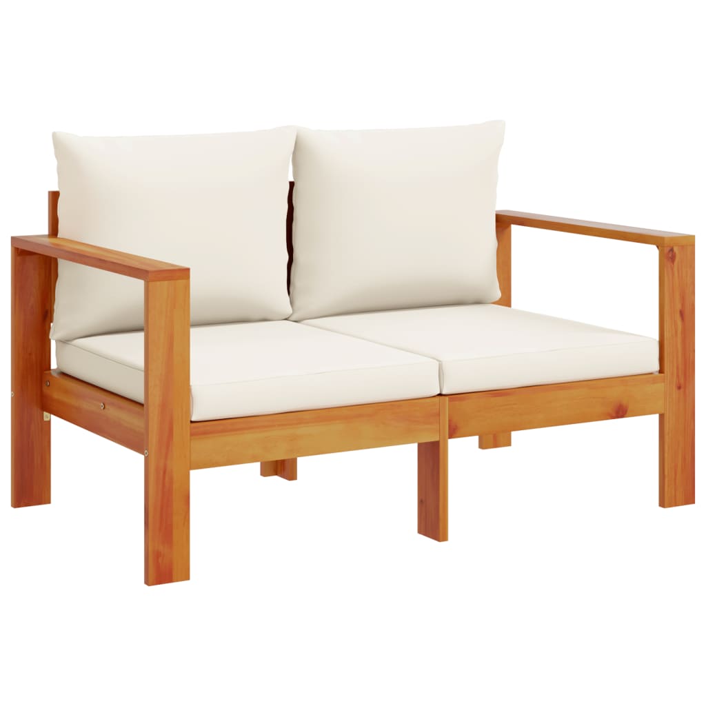 Set Divano da Giardino 5 pz con Cuscini Legno Massello Acacia | homemem39