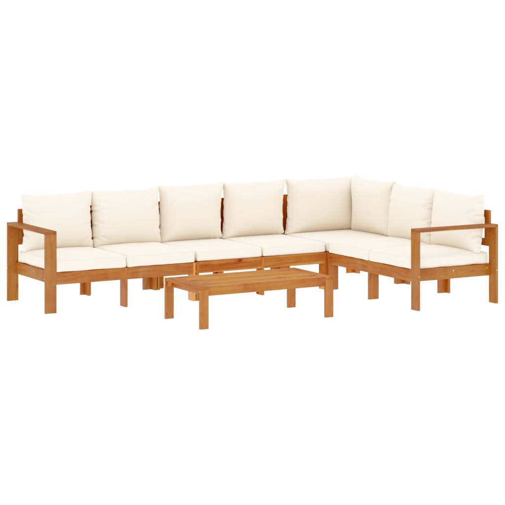 Set Divano da Giardino 5 pz con Cuscini Legno Massello Acacia | homemem39
