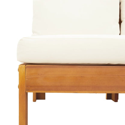 Set Divano da Giardino 5 pz con Cuscini Legno Massello Acacia | homemem39