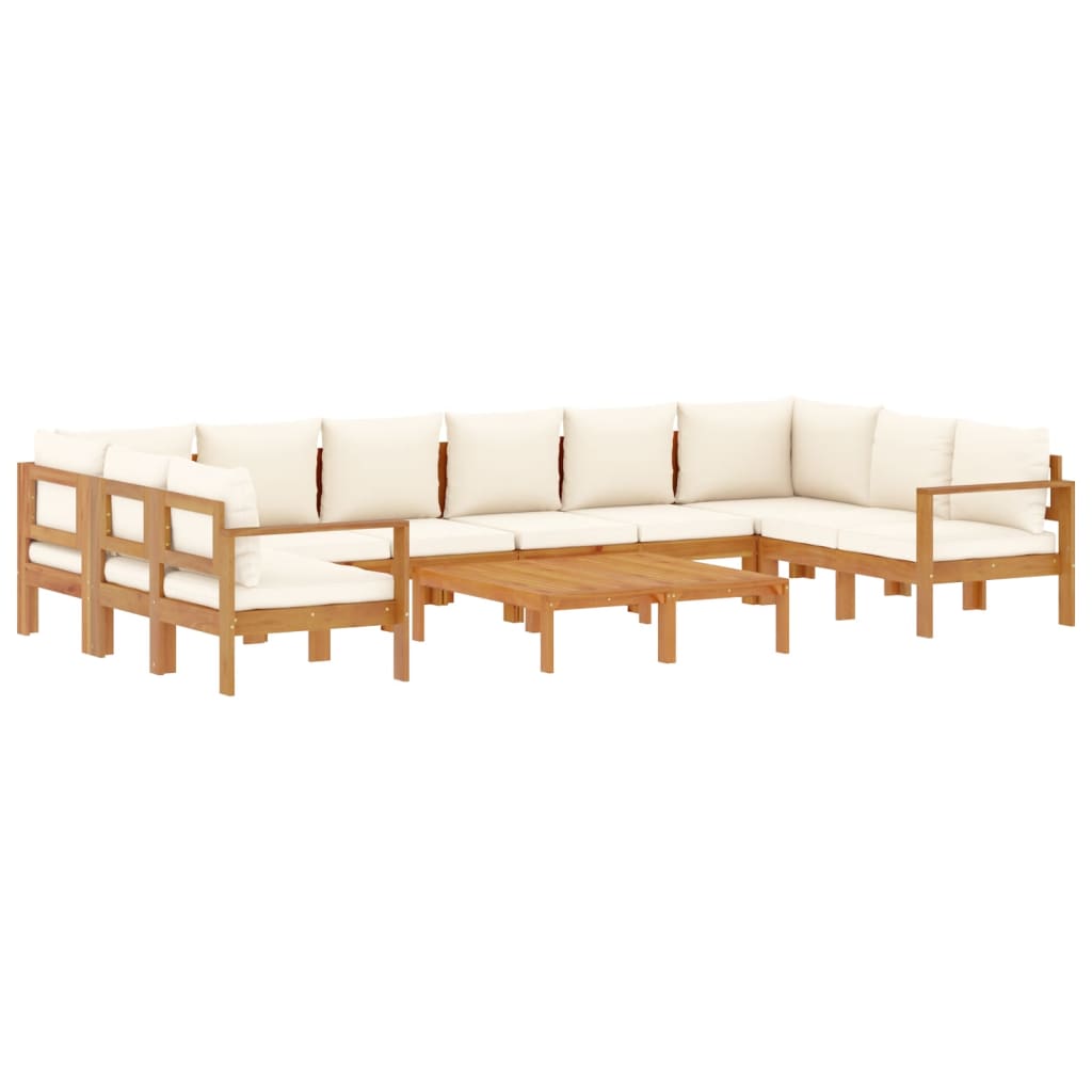 Set Divano da Giardino 8pz con Cuscini Legno Massello di Acacia | homemem39