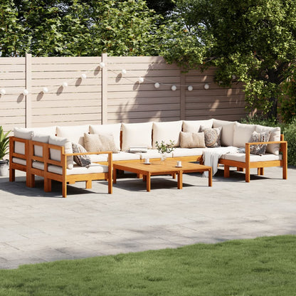 Set Divano da Giardino 8pz con Cuscini Legno Massello di Acacia | homemem39