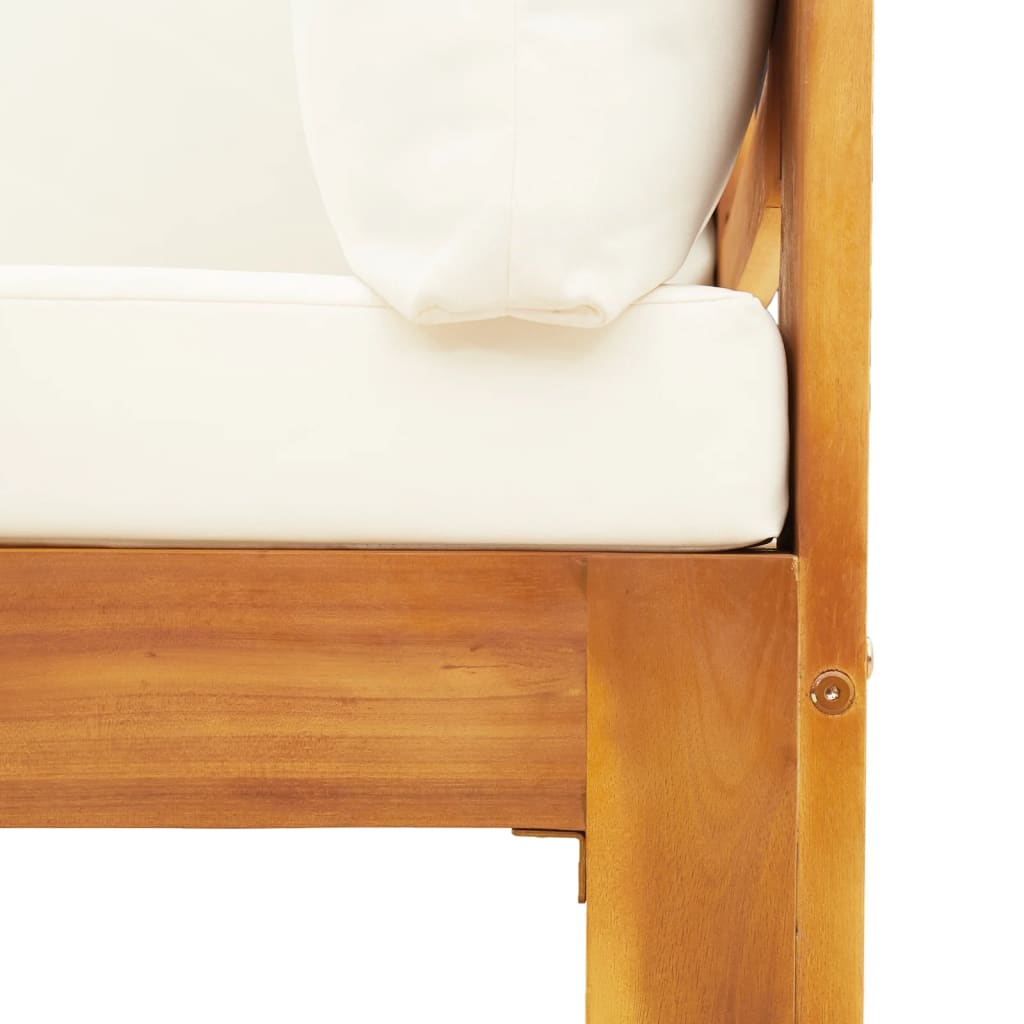 Set Divano da Giardino 6 pz con Cuscini in Massello di Acacia | homemem39