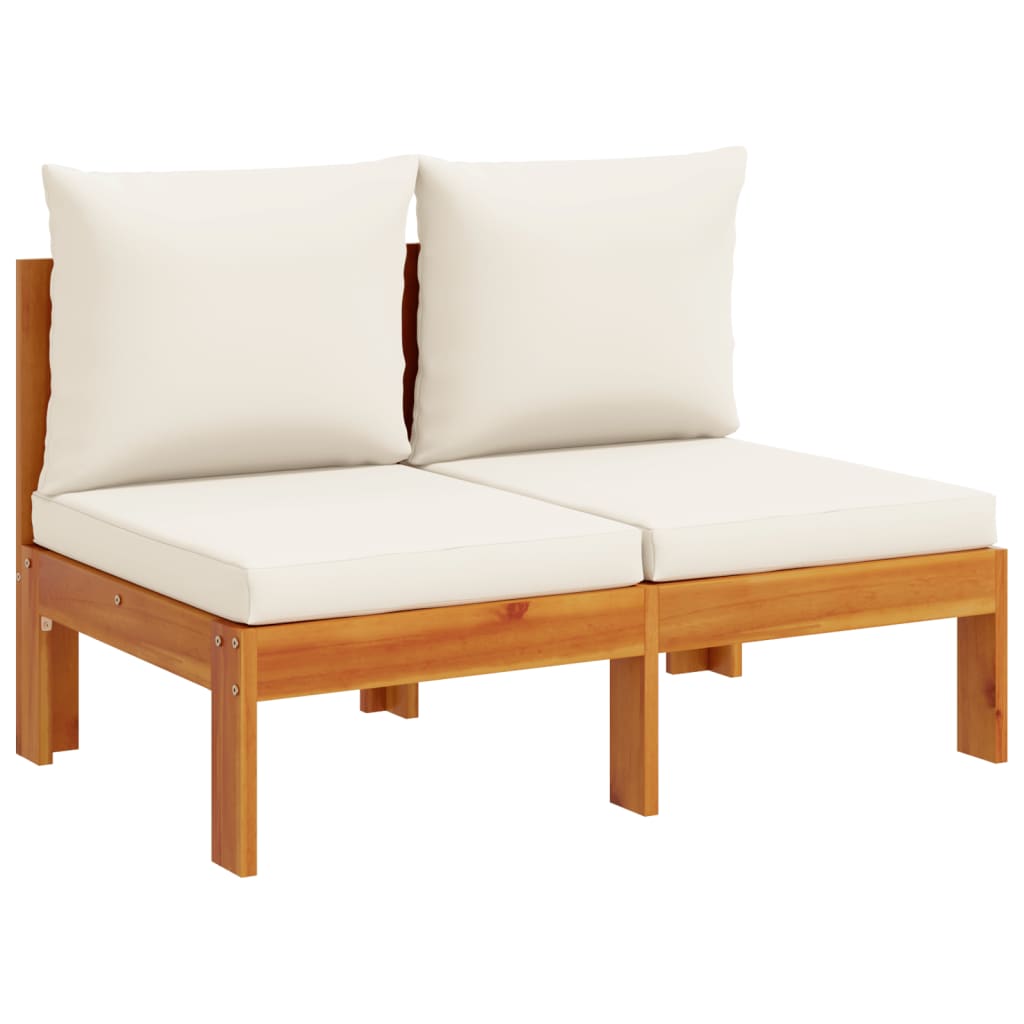 Set Divani da Giardino 10pz con Cuscini Legno Massello Acacia | homemem39