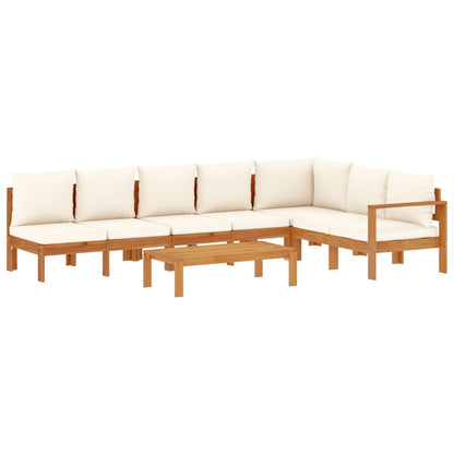Set Divano da Giardino 5 pz con Cuscini Legno Massello Acacia | homemem39
