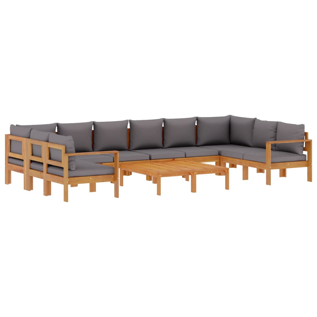 Set Divano da Giardino 8pz con Cuscini Legno Massello di Acacia | homemem39
