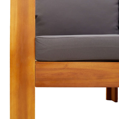 Set Divano da Giardino 5 pz con Cuscini Legno Massello Acacia - homemem39
