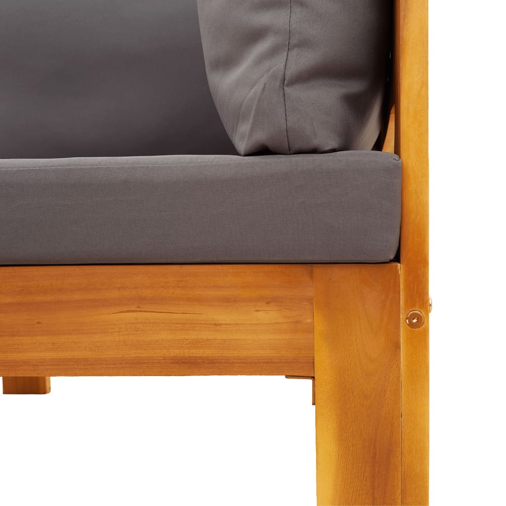 Set Divano da Giardino 5 pz con Cuscini Legno Massello Acacia - homemem39