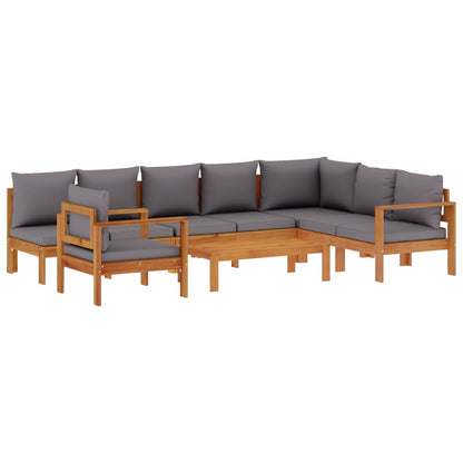 Set Divano da Giardino 6 pz con Cuscini in Massello di Acacia | homemem39