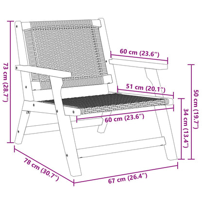 Sedie da Giardino con Tavolo 3 pcs Grigio