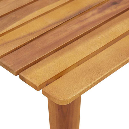 Sedie da Giardino con Tavolo 3 pcs Nero 45 x 45 x 40 cm