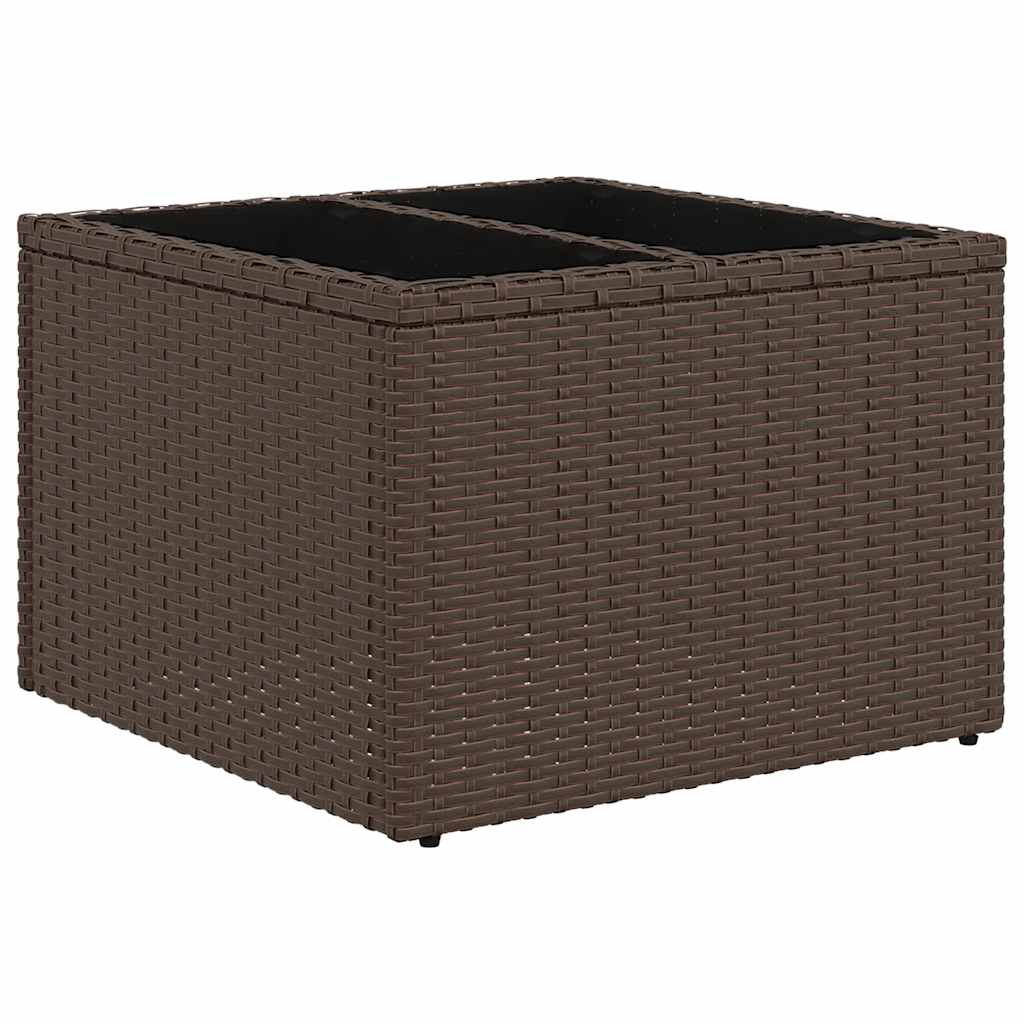 Set Divani da Giardino 6 pz con Cuscini Marrone in Polyrattan | homemem39