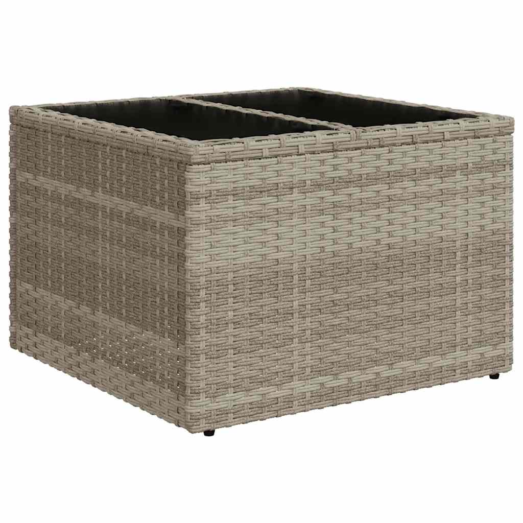 Set Divano da Giardino 6pz con Cuscini Grigio Chiaro Polyrattan | homemem39