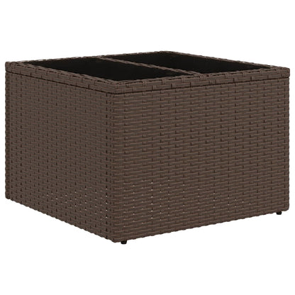 Set Divani da Giardino 6 pz con Cuscini Marrone in Polyrattan | homemem39