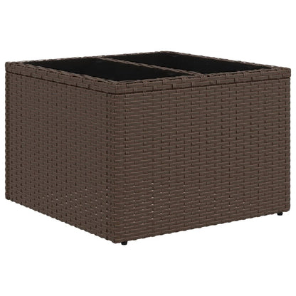Set Divani da Giardino 6 pz con Cuscini Marrone in Polyrattan | homemem39