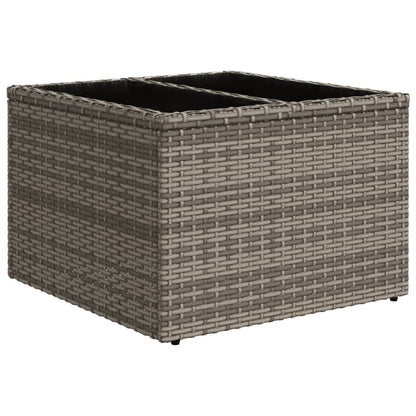 Set Divani da Giardino 7 pz con Cuscini Grigio in Polyrattan | homemem39