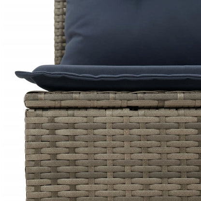 Set Divani da Giardino 8 pz con Cuscini Grigio in Polyrattan | homemem39