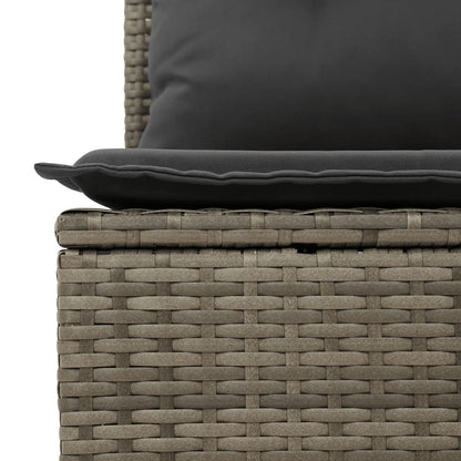 Set Divano da Giardino 6 pz con Cuscini Grigio in Polyrattan | homemem39