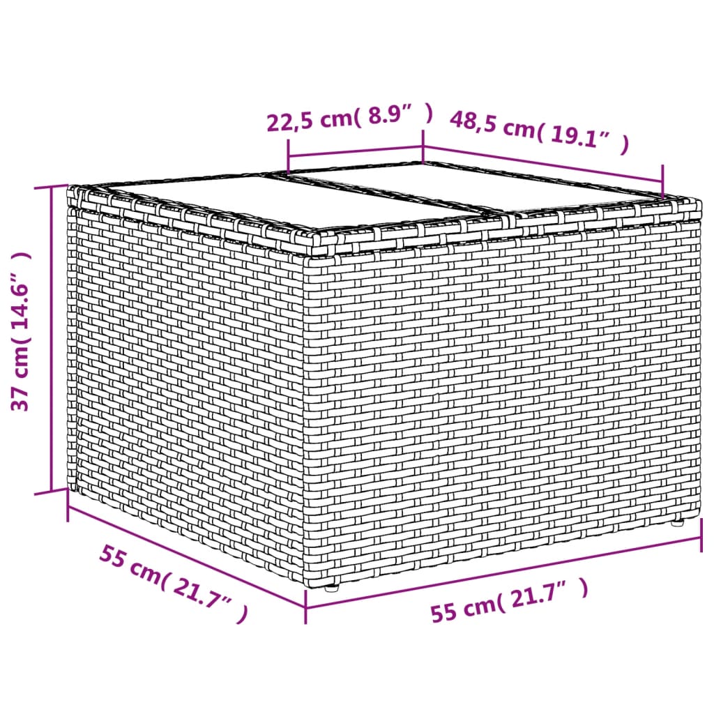 Set Divano da Giardino 10 pz con Cuscini Beige in Polyrattan | homemem39