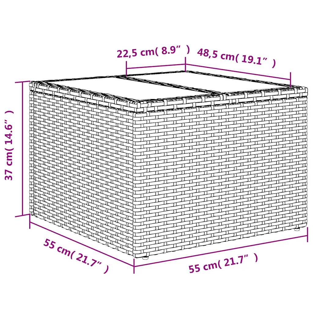 Set Divani da Giardino 11 pz con Cuscini in Polyrattan Nero | homemem39