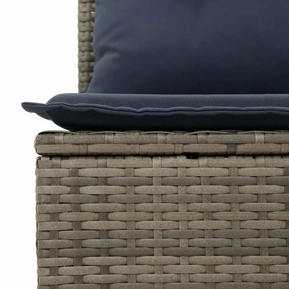 Set Divani da Giardino 8 pz con Cuscini Grigio in Polyrattan | homemem39