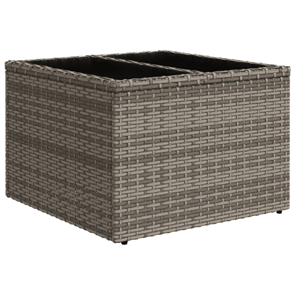 Set Divano da Giardino 9 pz con Cuscini Grigio in Polyrattan | homemem39