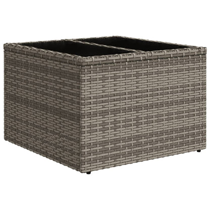 Set Divano da Giardino 9 pz con Cuscini Grigio in Polyrattan | homemem39