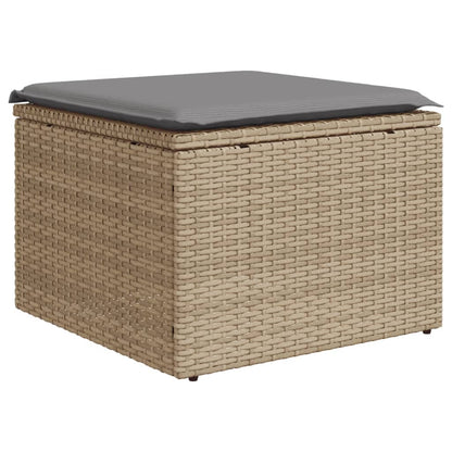 Set Divano da Giardino 6 pz con Cuscini Beige in Polyrattan | homemem39